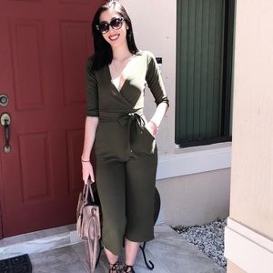 Midi Olive jumpsuit